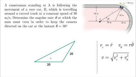 Cylindrical motion - Problem 1 - Dynamics Tutorial
