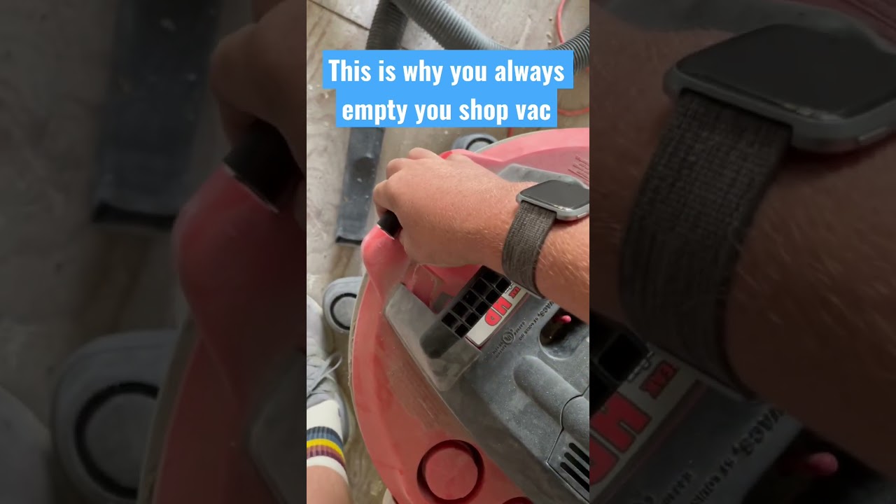 Empty your shop vac