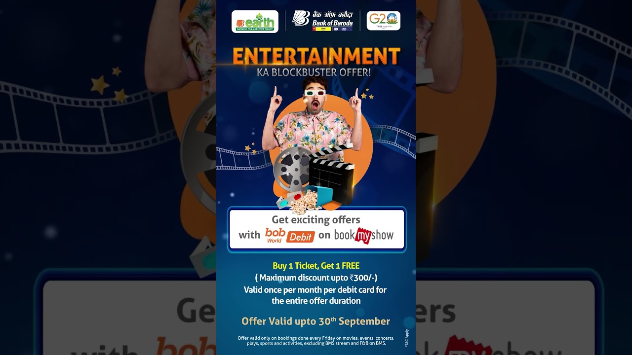 Bank of Baroda | Book My Show Offers