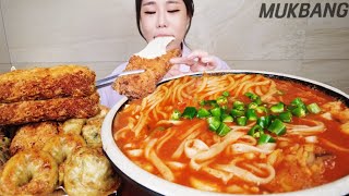 SUB) 매운게 땡기는 날 얼큰한 김치 칼제비 ft.치즈돈까스 먹방 KIMCHI KALGUKSU NOODLES CHEESE CUTLET REAL SOUND ASMR MUKBANG