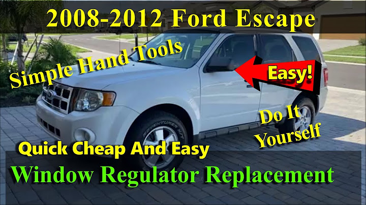 2011 ford escape window regulator replacement