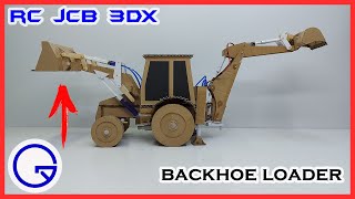 How to make RC JCB 3DX Backhoe Loader from Cardboard - (1/2)