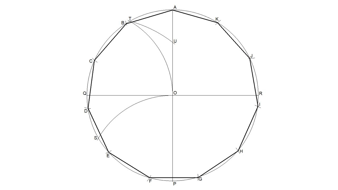 Polígono regular inscrito en una circunferencia