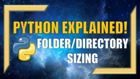 Finding Sizes of Folders/Directories With Python