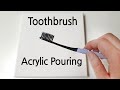 (388) Toothbrush Pouring | Just Water | For beginners | Fluid Acrylic Pouring | Designer Gemma77