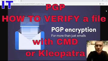 PGP - How to verify a file with CMD or Kleopatra in Windows 10 / How to download and verify Tails OS