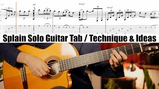 Chick Corea's Spain Solo Guitar Tab with Ideas on my mind