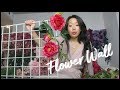 How To Make A Flower Wall Tutorial + Time Lapse