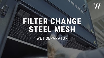 Filter change steel mesh | Wet separator ABSAUGWERK