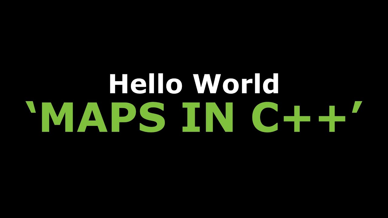 Maps in c++ | Competitive Programming | Hello World - YouTube
