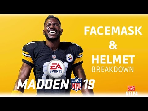 MADDEN 19 -  In Game v Real Life Helmets Rated