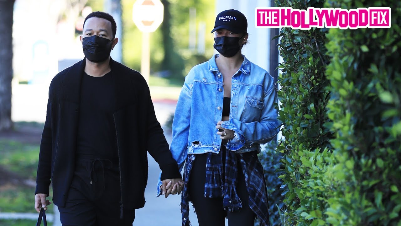 John Legend & Chrissy Teigen React To Kanye West & Julia Fox's New Relationship In Beverly Hills, CA
