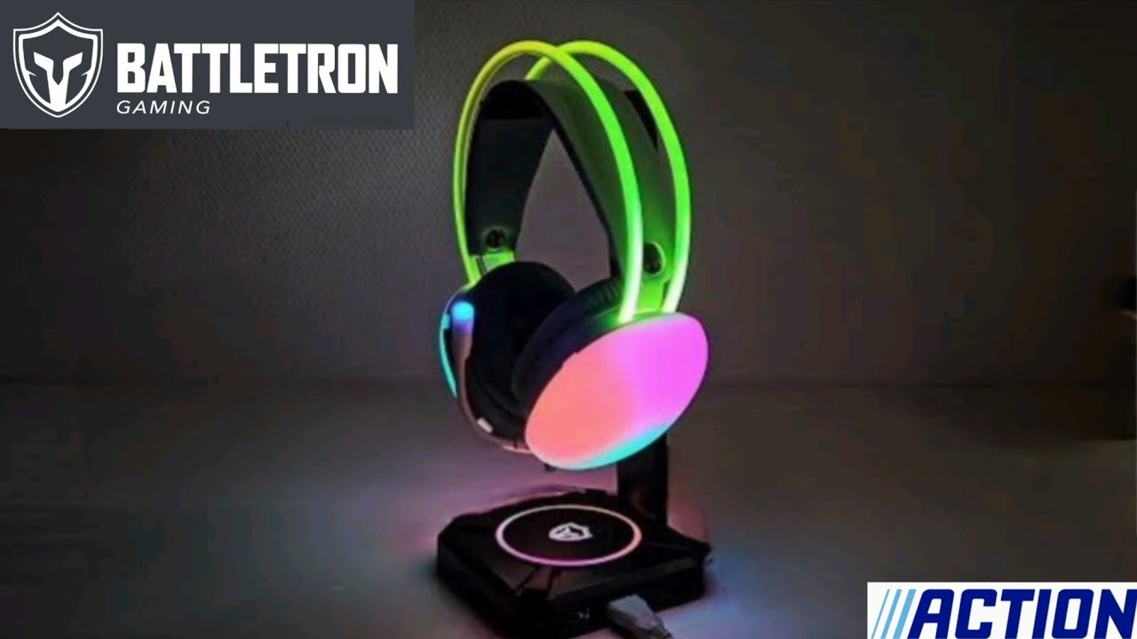 Battletron Rainbow LED Gaming Headset - MEGA Accessoire von Action