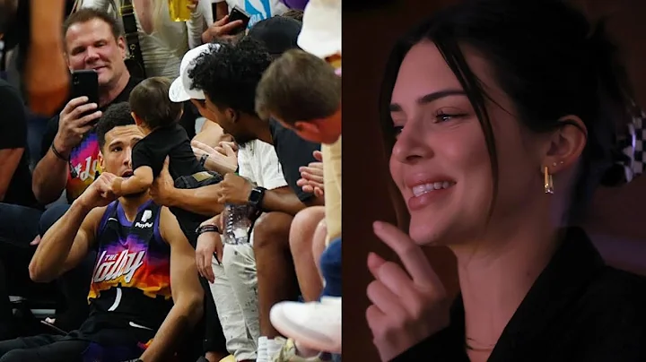 Kendall Jenner watching Devin Booker fist pump a baby - DayDayNews