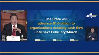 Governor Cuomo Announces NYS Will Advance $1.5B to Organizations Needing Cash Flow Until Early 2021