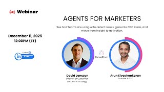 How Marketers use AI Agents to Analyze Funnels and Trigger Automations | FunnelEnvy Webinar 01