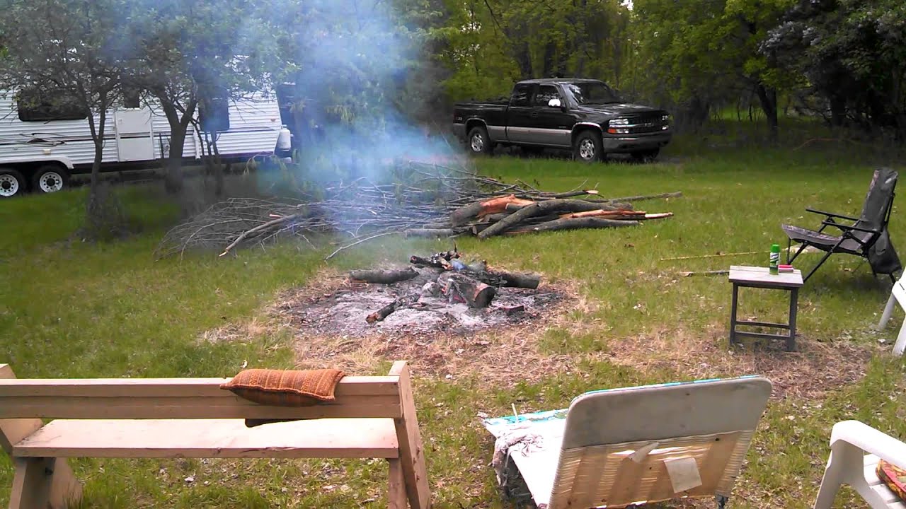 Campfire Explosion - YouTube