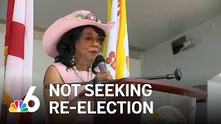 WATCH LIVE: U.S. Rep. Frederica Wilson says she's not seeking re-election