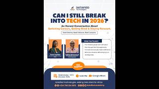 Datafied Webinar   Can I Still Break into TECH in 2026