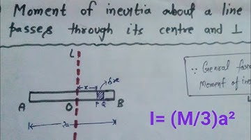 Lec-3 moment of inertia of a rod a line through its centre ||Mechanics full course with Msc math