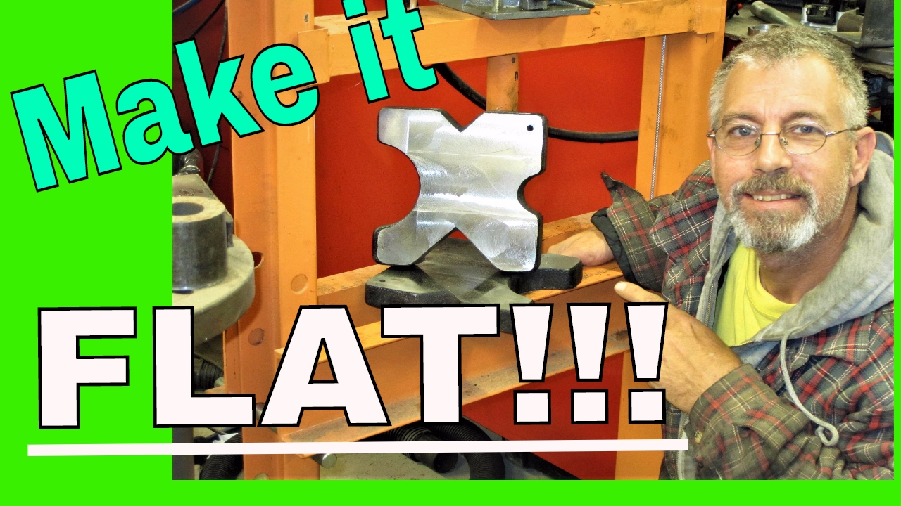 Harbor Freight 20 ton Press Plates, Making them FLAT! YouTube