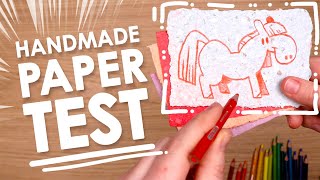 Putting Handmade Paper... TO THE TEST! (and drawing horses)
