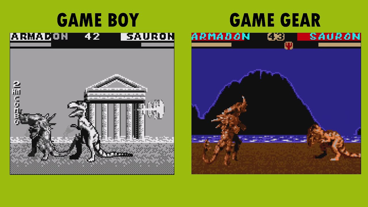 Gameboy Color Primal Rage Game Boy Vs Game Gear - Primal Rage - YouTube