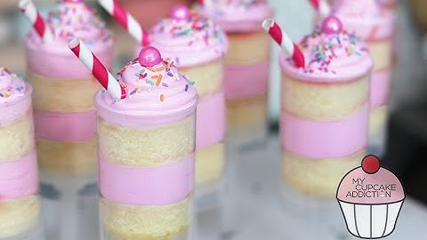 Strawberry Milkshake PushPops w/ FANTASTIC New Frosting Recipe! | My Cupcake Addiction