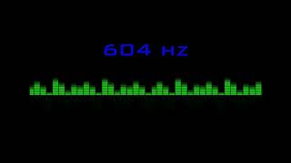ⒽⓏ| 604 hz Pure Tone Frequency| NO Music , For Meditation, Testing. Black Screen