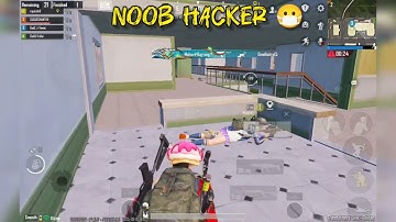 NOOB HACKER WITH AUTO AIM AND FLASH HACK 😭😠 #bgmi #pubg 