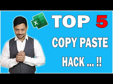 5 Excel Copy paste Hack for Beginner to advanced in hindi | Copy paste tips and tricks in excel