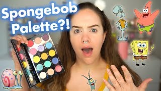 SPONGEBOB MAKEUP | NEW HIPDOT x SPONGEBOB PALETTE REVIEW