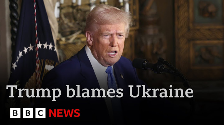 Trump tells Ukraine 'you should have never started the war, you could have given up land' | BBC News