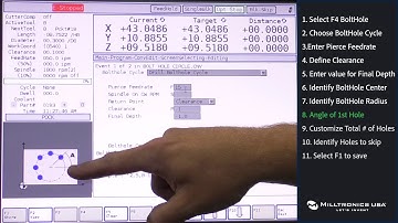 How to Drill Bolthole Circle on Milltronics CNC