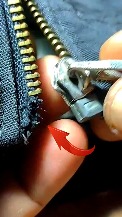 fix the broken zipper on your favorite jacket #shorts #feedshorts #shortvideo