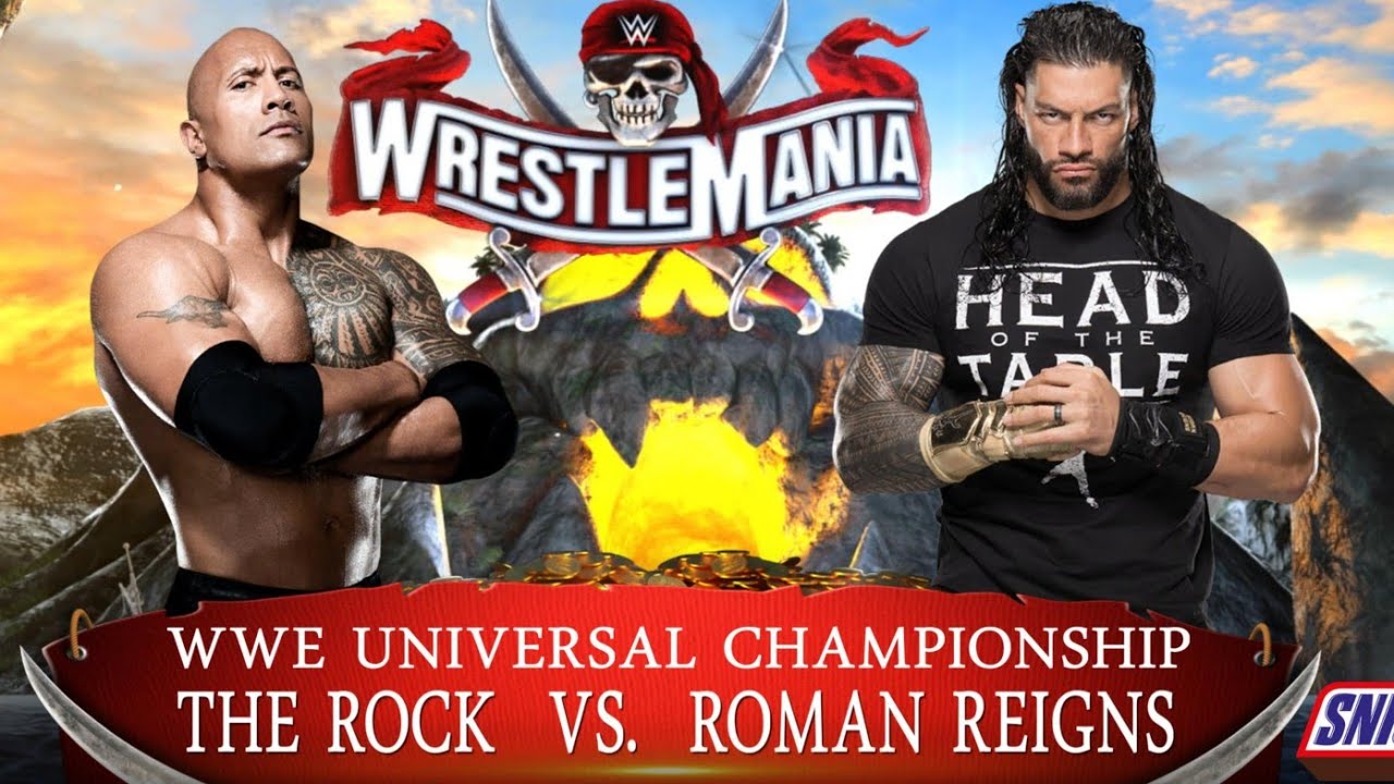 The Rock VS Roman Reigns Dream Match | Wrestlemania | WWE2K22