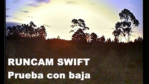 Runcam Swift low light test (at sunset)