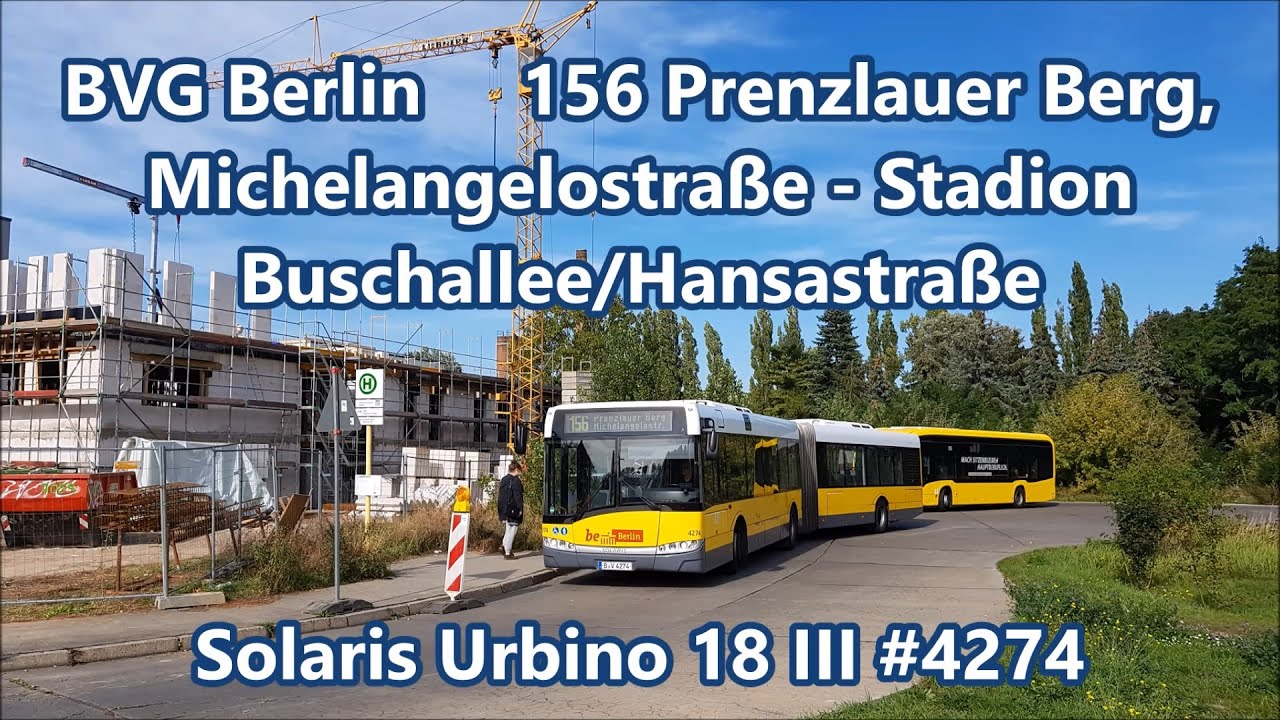 BVG Berlin - Linie 156, Solaris Urbino 18 III #4274