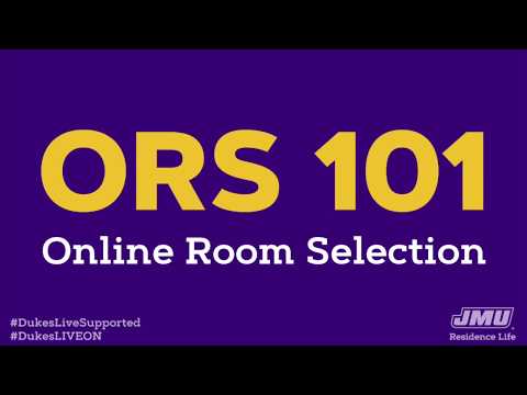 #DukesLiveSupported: ORS 101 - Online Room Selection