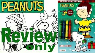  Coloring And Activity Book Review  Peanuts Movie  For Kids
