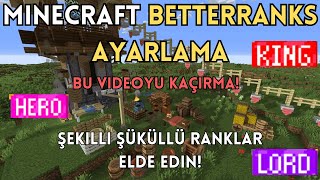 ✨MINECRAFT HAVALI YETKİ NASIL YAPILIR✨ Betterranks Itemsadder✨ItemsAdder Serisi #2✨