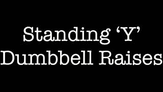 Standing Y Dumbbell Shoulder Raise