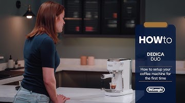 Dedica Duo |  How to set up your coffee machine for the first time