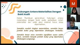 Materialitas, Risiko audit, dan Strategi awal audit- KEL 6. Presentasi.