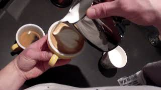 Making A Latte Art Tulip