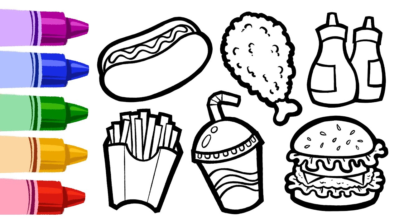 Easy Food Drawing Art Mundokaysen