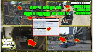 GTA V - Top 5 Ways To Make Money In Story Mode (PS5, PS4, PS3, PC & Xbox)