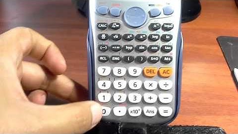 Como guardar y usar las memoria de la calculadora Casio fx-570LA PLUS