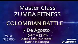 Invitación Evento ZUMBA FITNESS/ Colombian Battle