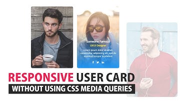 Responsive User Card UI Design Without Using Media Quries - CSS Responsive Grid layout